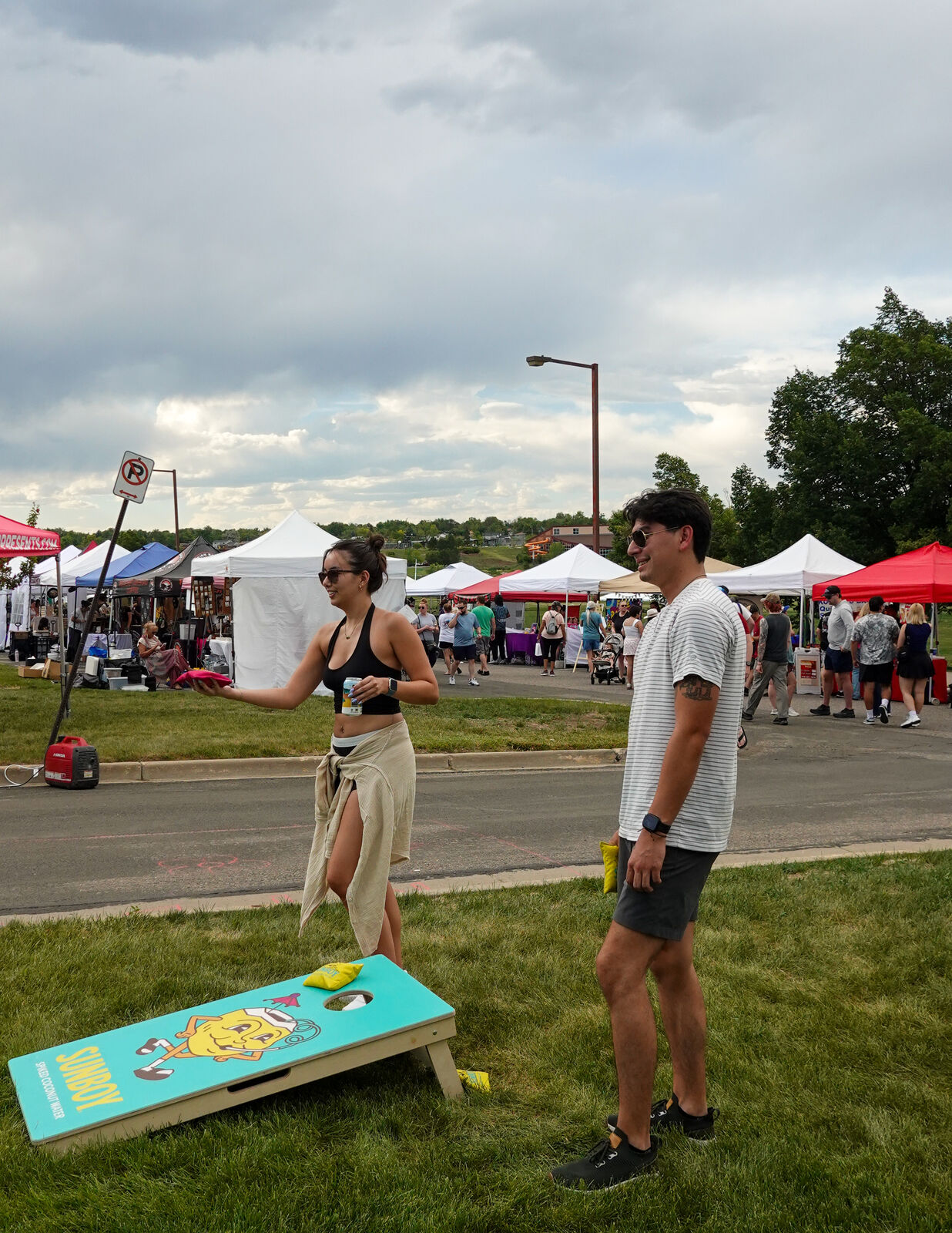 Lawn games on the grass at Carpenter Park
